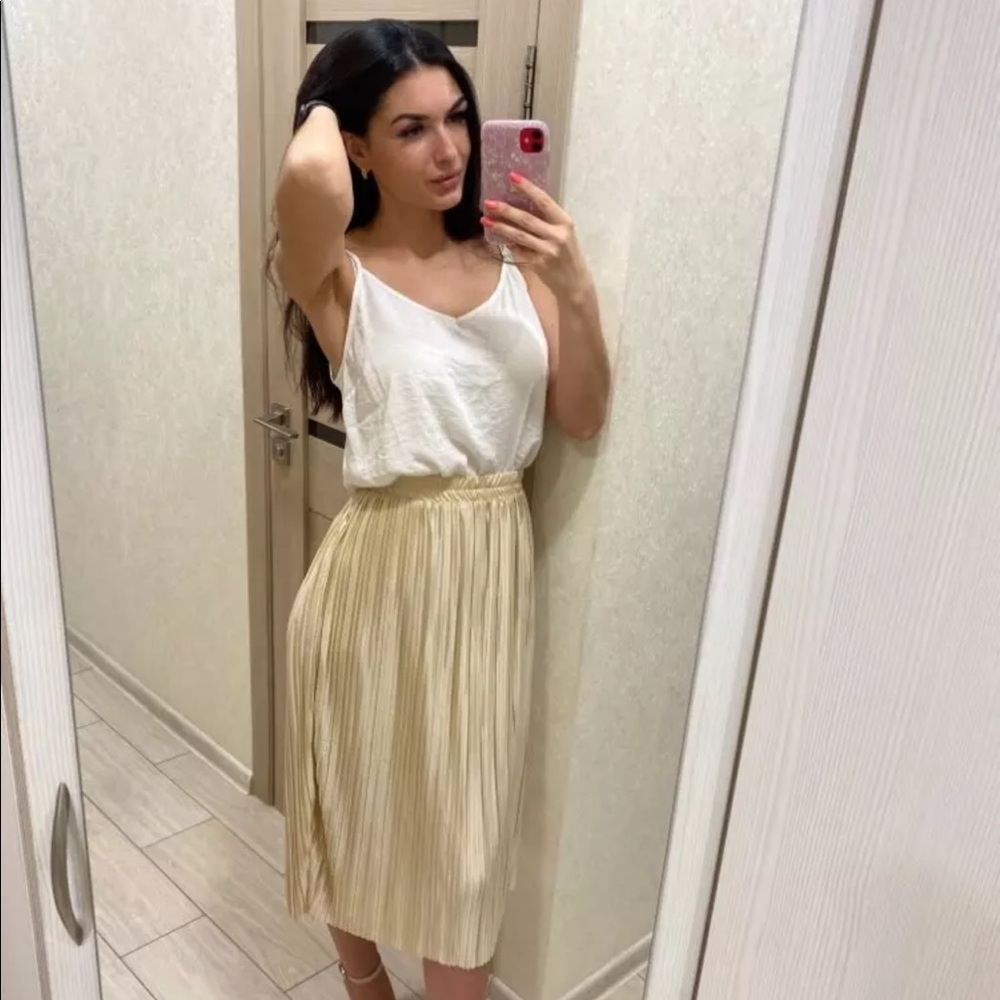 Beautiful accordion pleated skirt